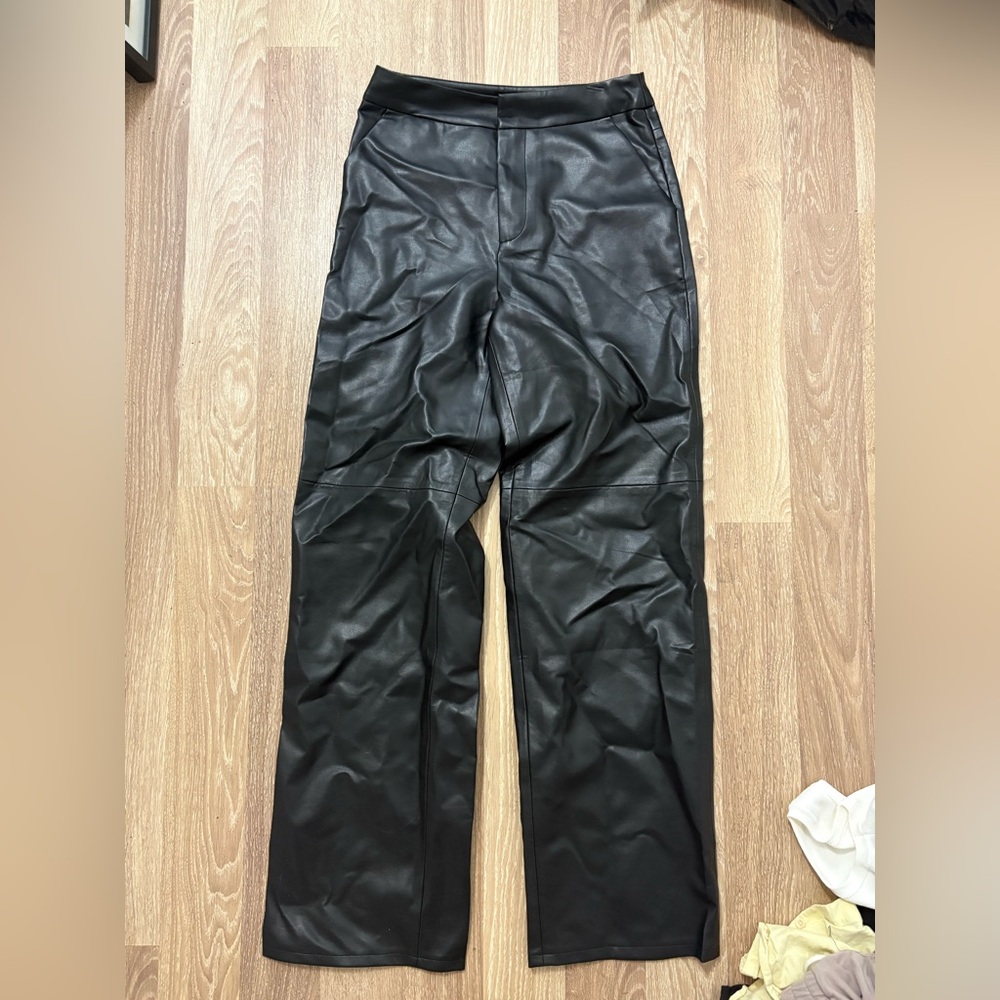 Brand new tags Black Leather Pants - Picture 3 of 16